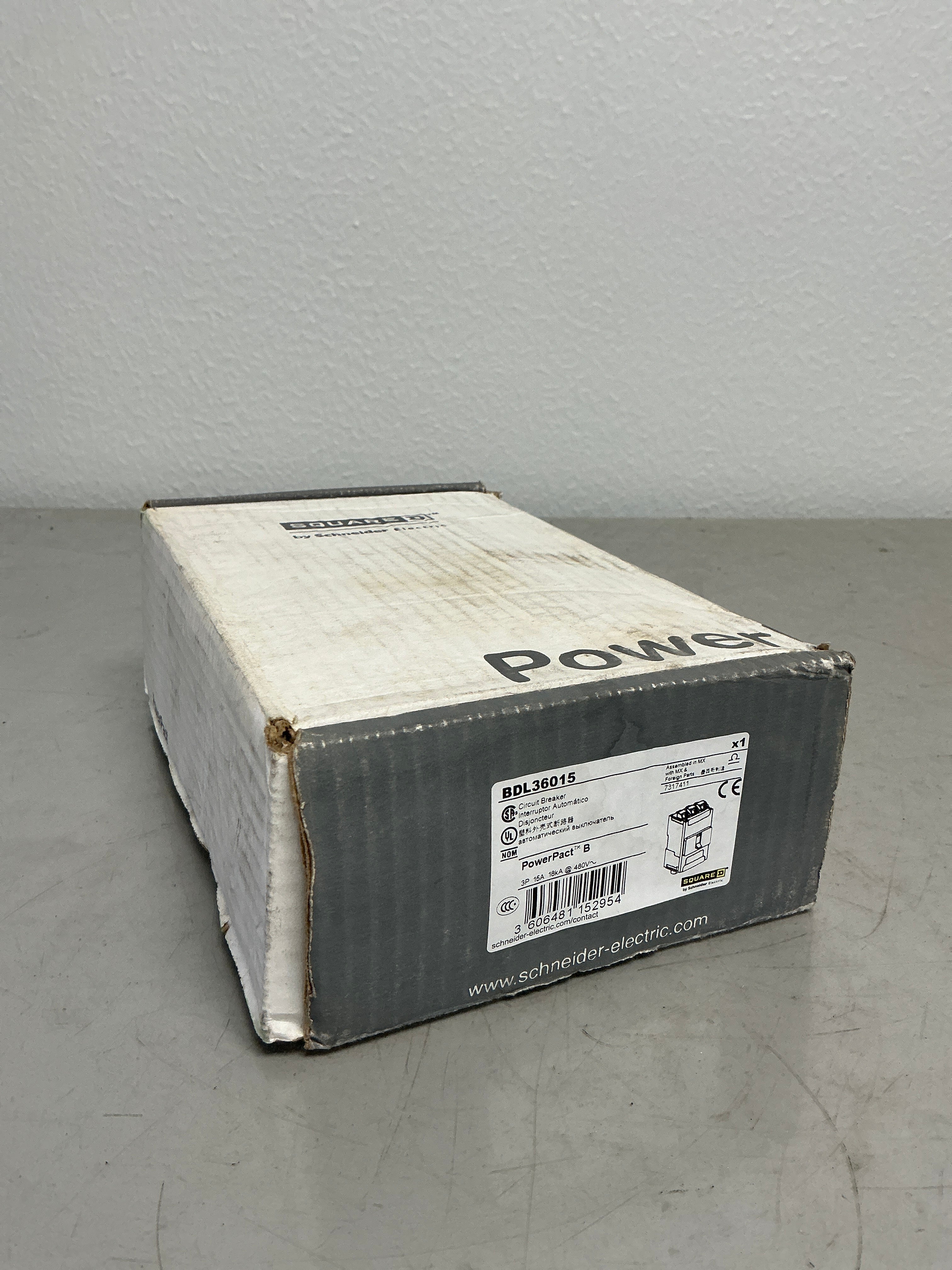 New Square D BDL36015 3 Pole, 15 Amps, 600 Volts
