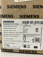 New Siemens 3VA5340-7EF31-2AA0 3 Pole, 400 Amps, 600 Volts Circuit Breaker
