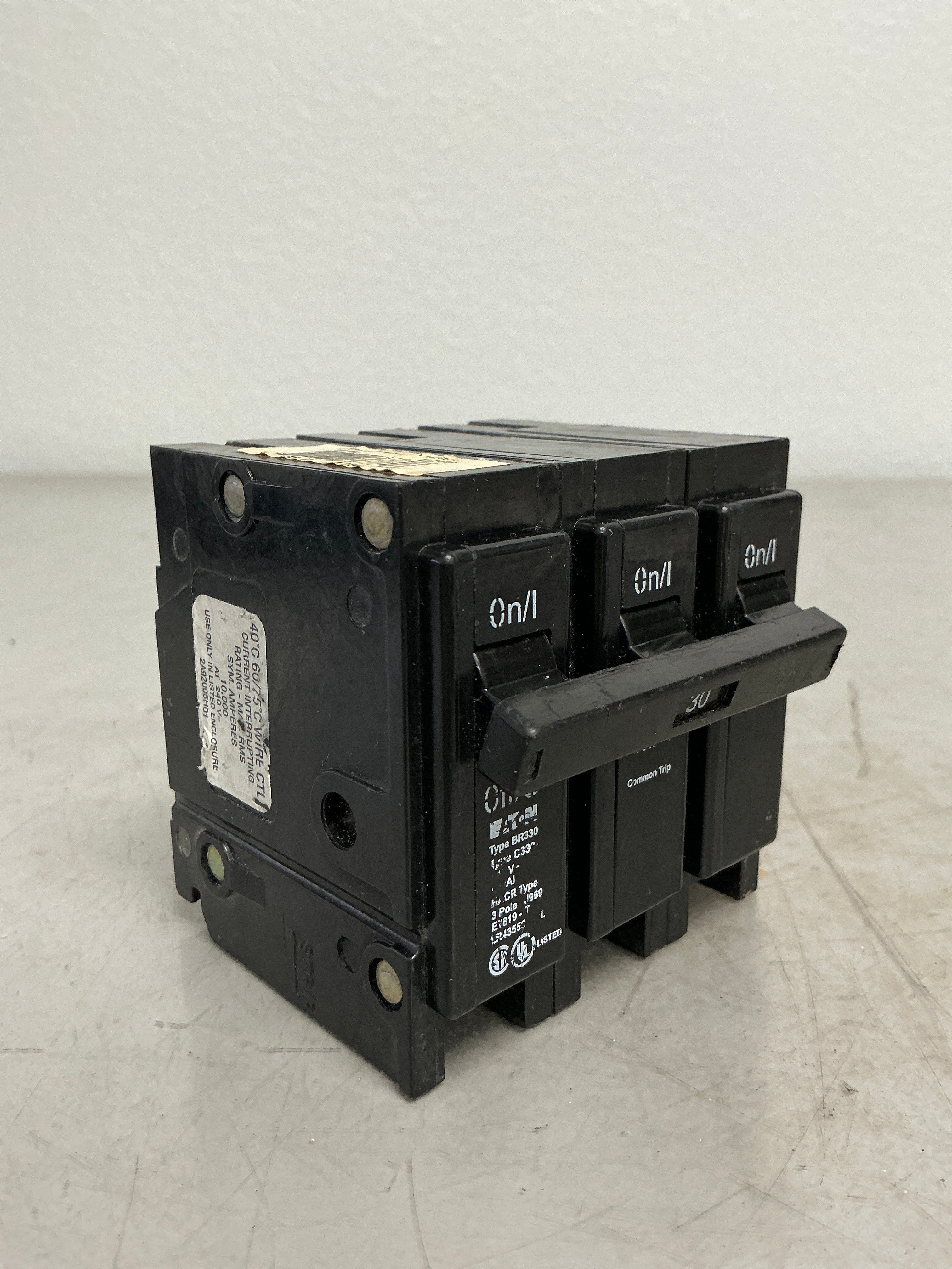 Used Eaton BR330 3 Pole, 30 Amps, 240 Volts