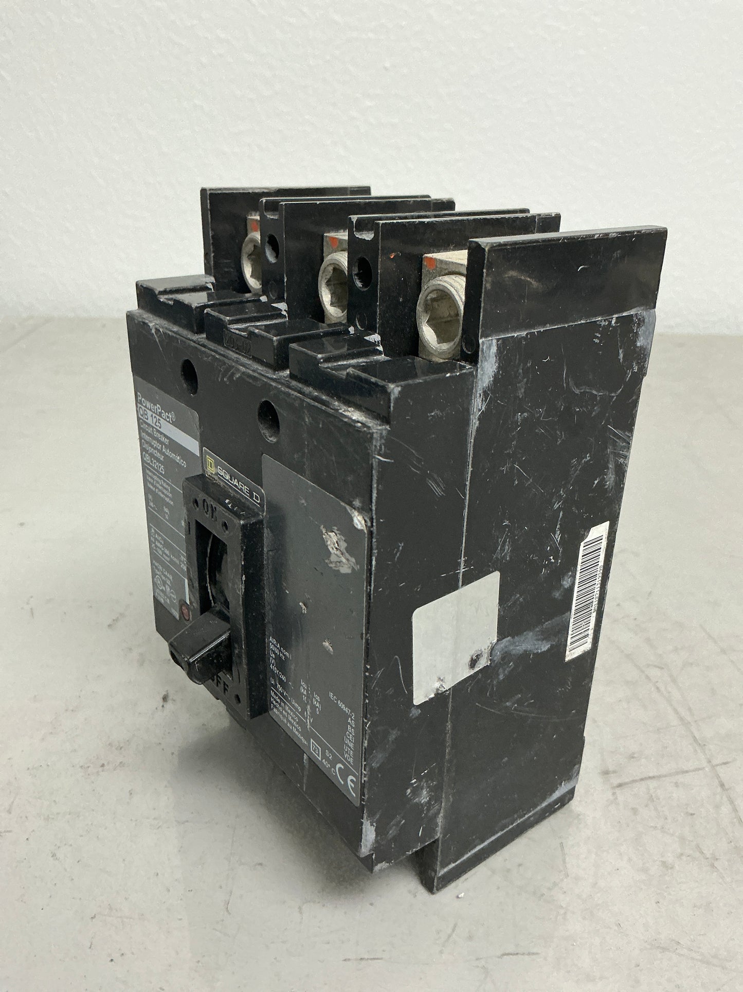 Used Square D QBL32125 3 Poles, 125 Amps, 240 Volts