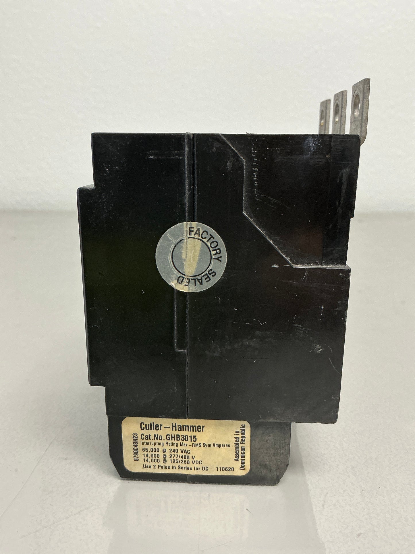 Used GHB3015 3 Pole, 15 Amps, 480 Volts