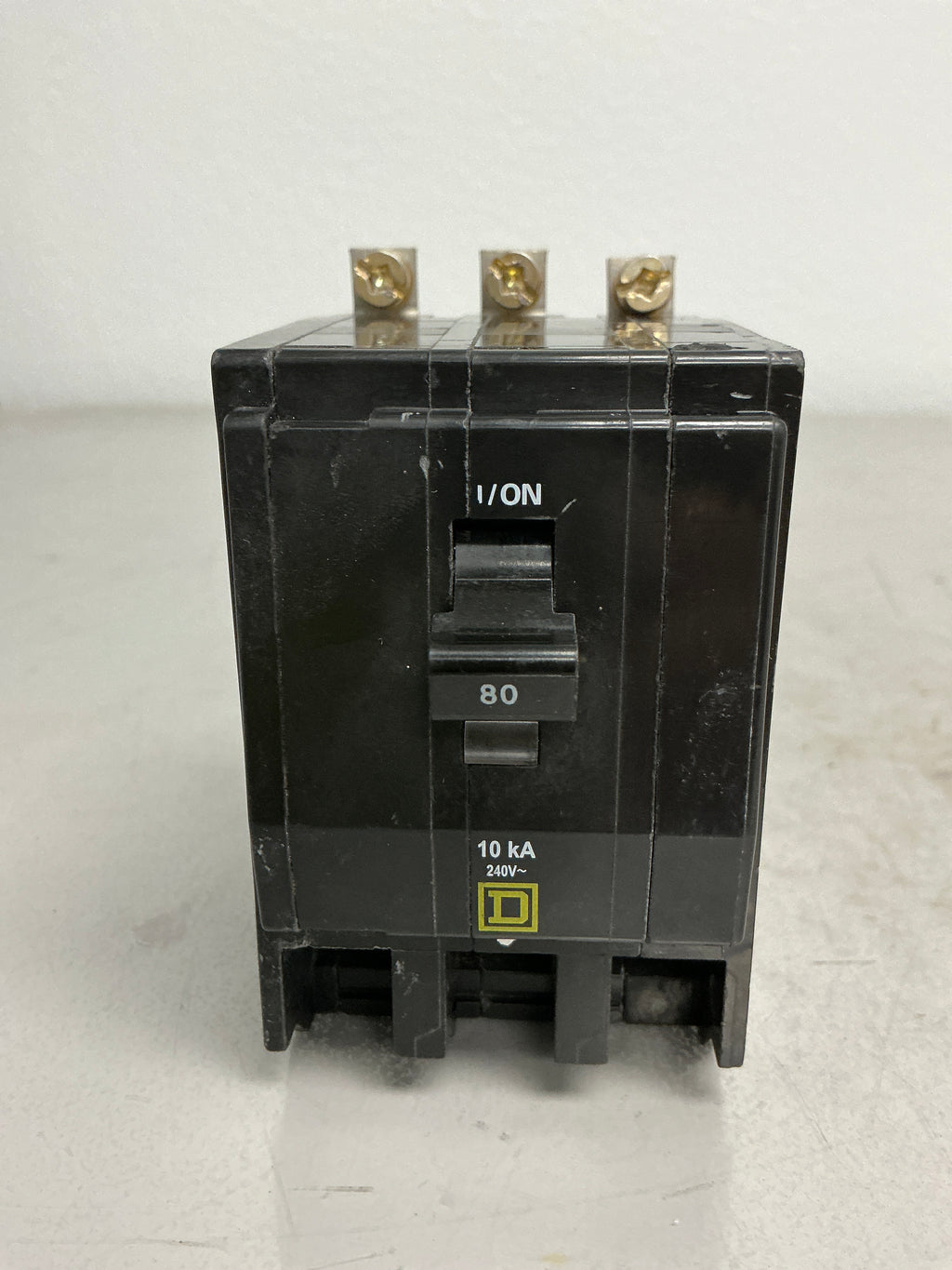 Used Square D QOB380 3 Pole, 80 Amps, 250 Volts
