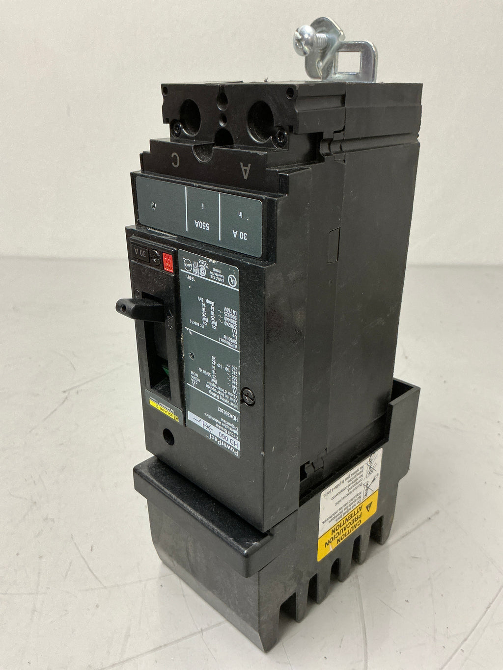 Used Square D HDA260302 2 Pole, 30 Amps, 600 Volts Circuit Breaker