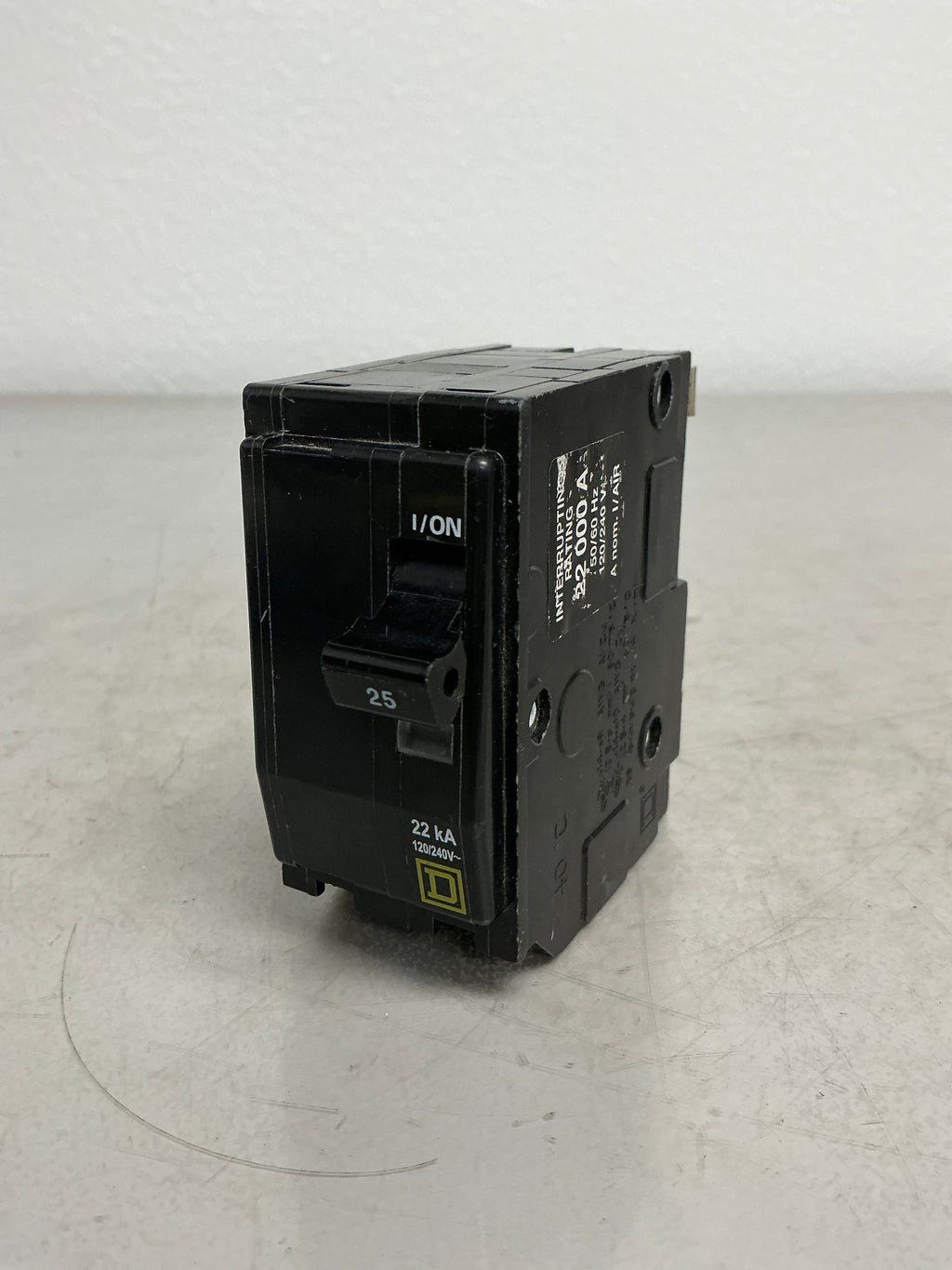 Used Square D QO225 2 Pole, 25 Amps, 240 Volts