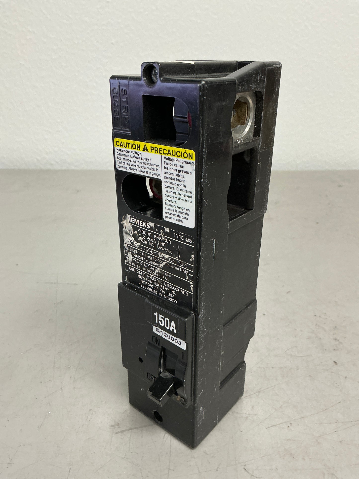 New QS2150 150 Amps, 240 Volts Circuit Main Breaker