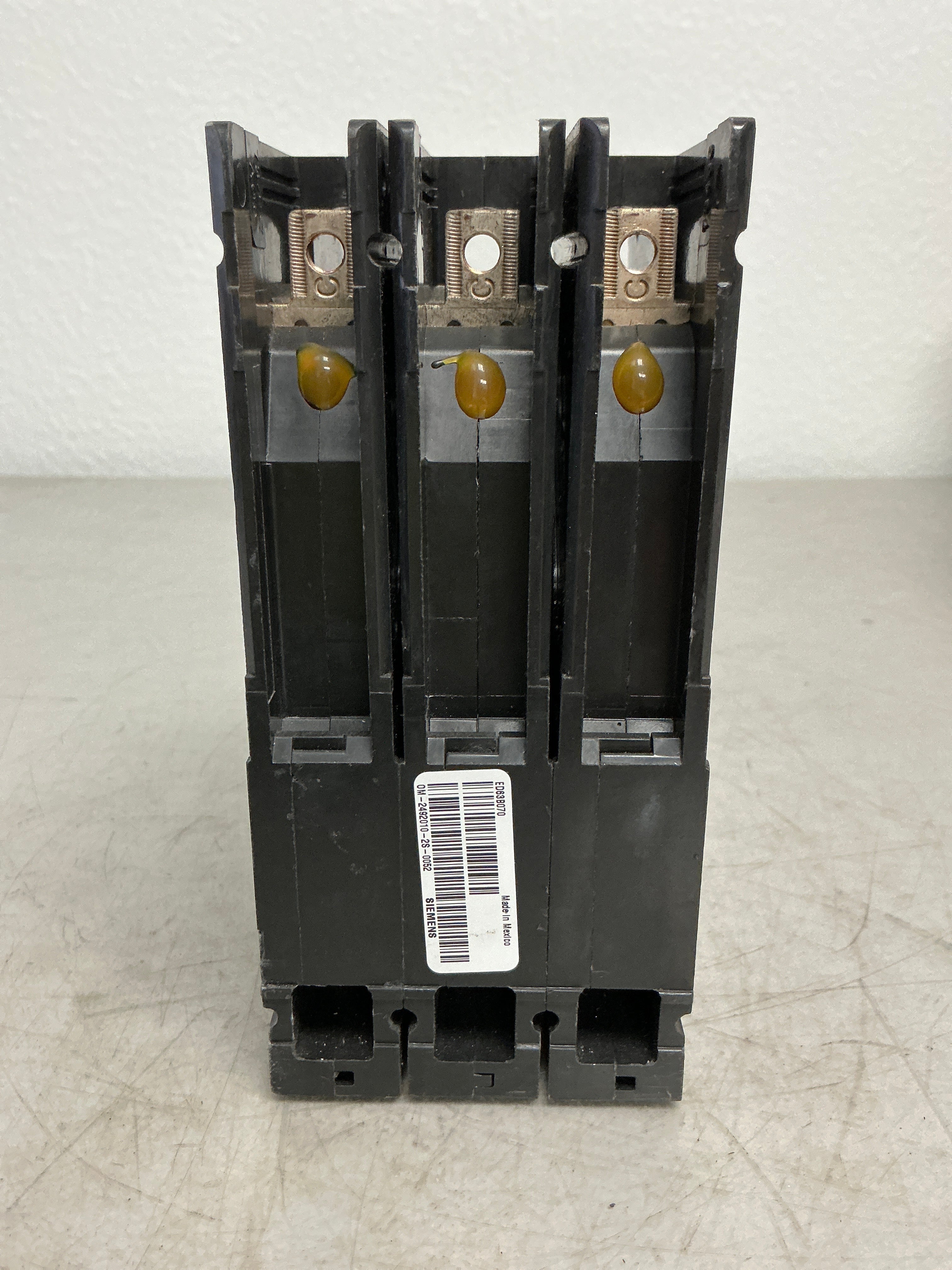 Used Siemens ED63B070 3 Pole, 70 Amps, 600 Volts Circuit Breaker