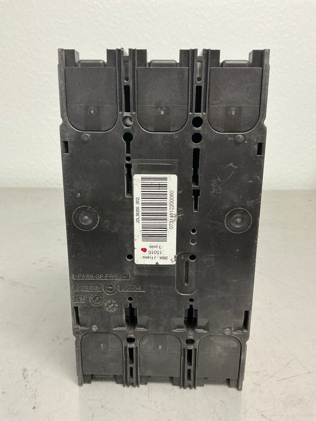 Used Square D JDL36200 3 Pole, 200 Amps, 600 Volts Circuit Breaker
