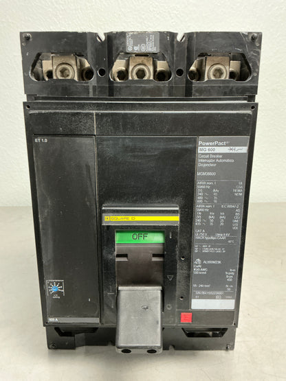 Used Square D MGM36600 Breaker 600 Amp 600 Volt 3 Pole