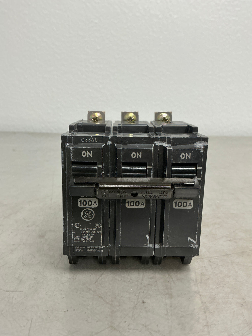 Used THQB32100 3 Pole, 100 Amps, 240 Volts