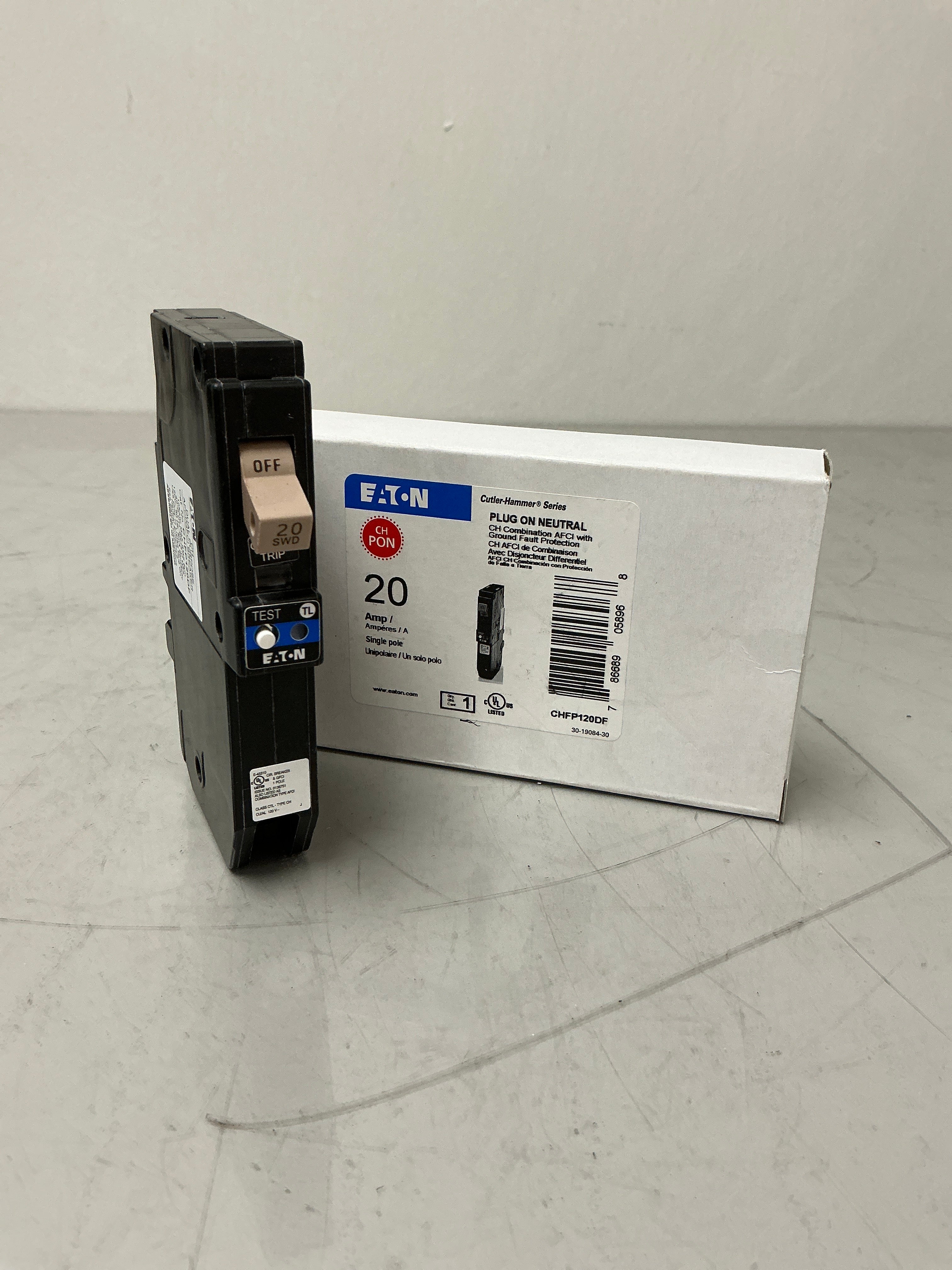New Eaton CHFP120DF 1 Pole, 20 Amps, 120 Volts Circuit Breaker