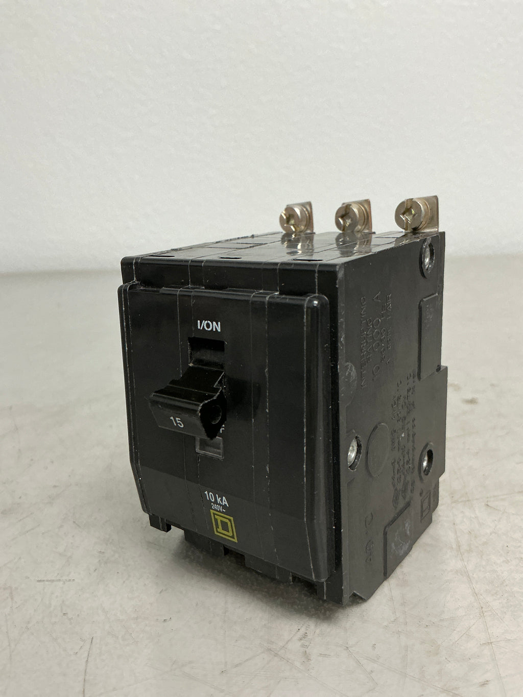 Used Square D QOB315 3 Pole, 15 Amps, 240 Volts