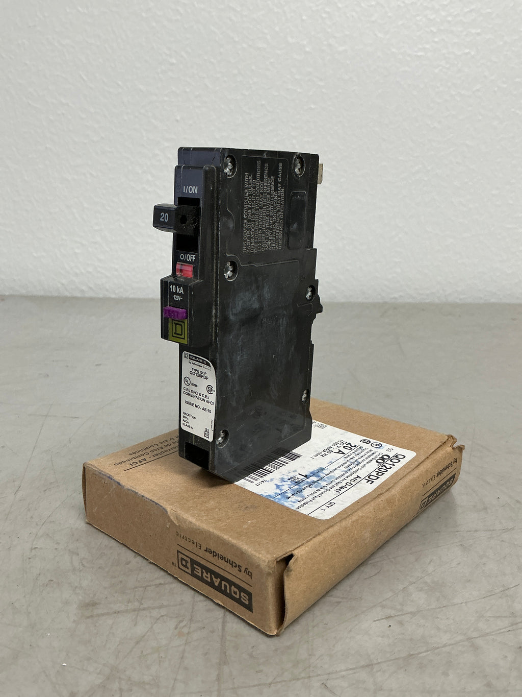 New Square D QO120PDF 1 Pole, 20 Amps, 240 Volts