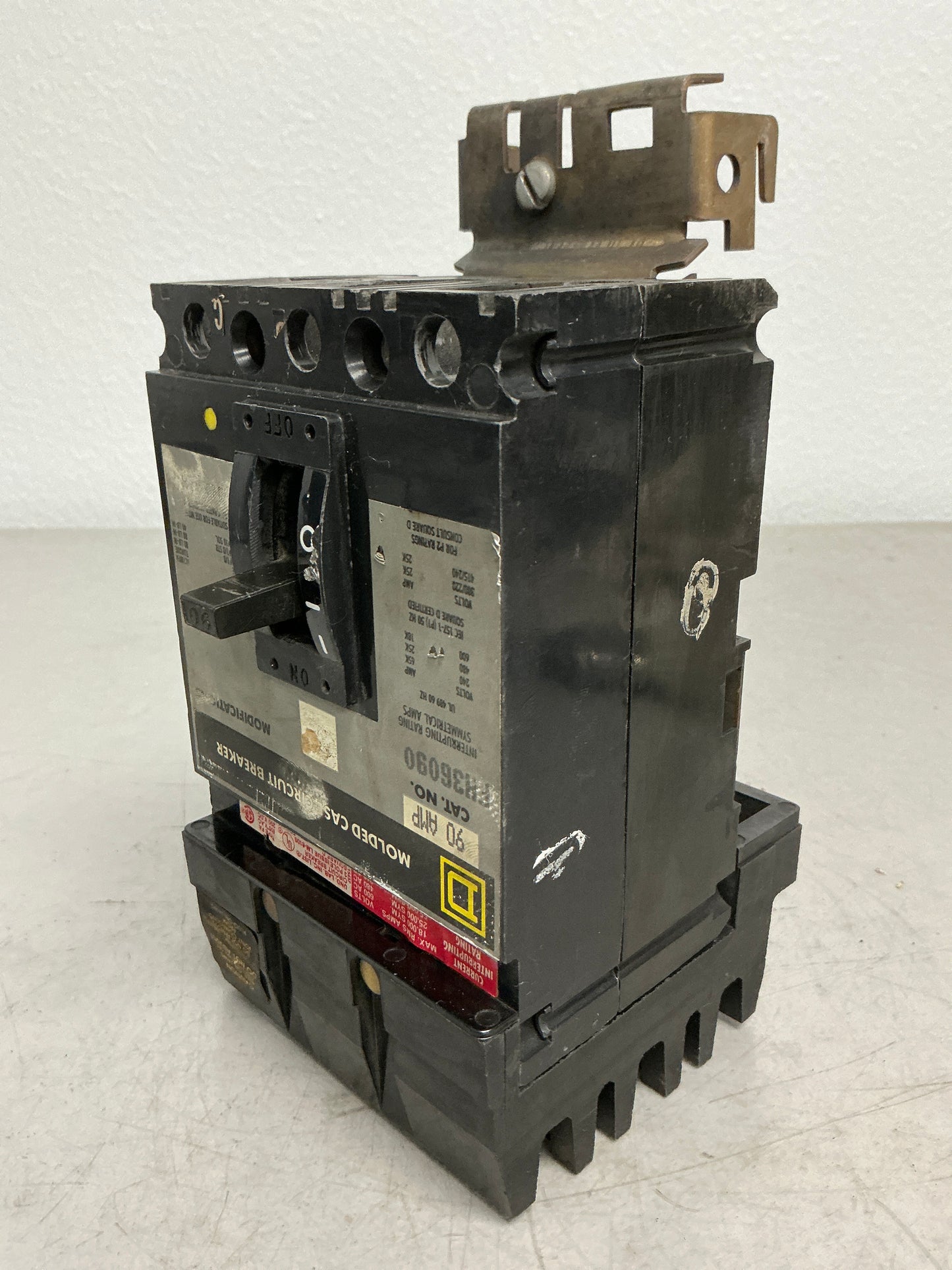 Used Square D FH36090 3 Pole, 90 Amps, 600 Volts