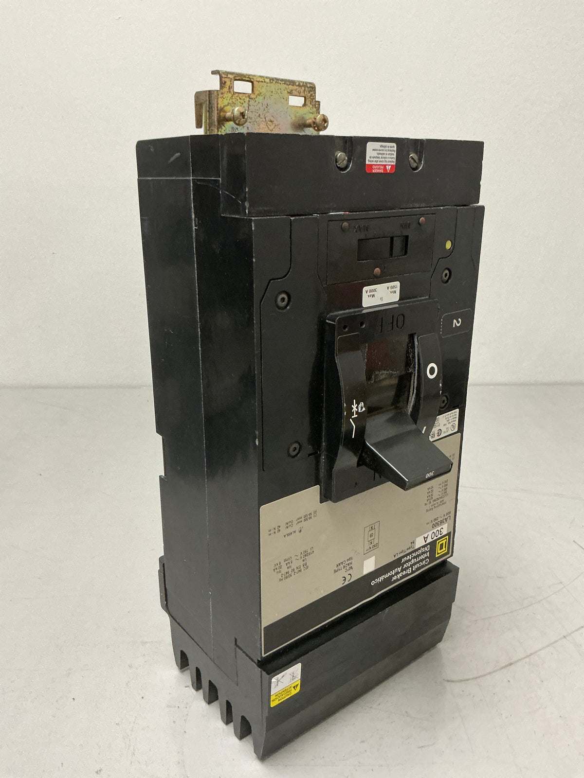 Used Square D LA36300 3 Pole, 300 Amps, 600 Volts Circuit Breaker