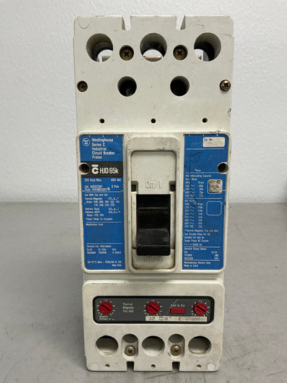 Used HJD3225 3 Pole, 250 Amps, 600 Volts
