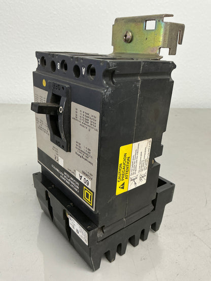 Used Square D FC34060 3 Pole, 60 Amps, 480 Volts