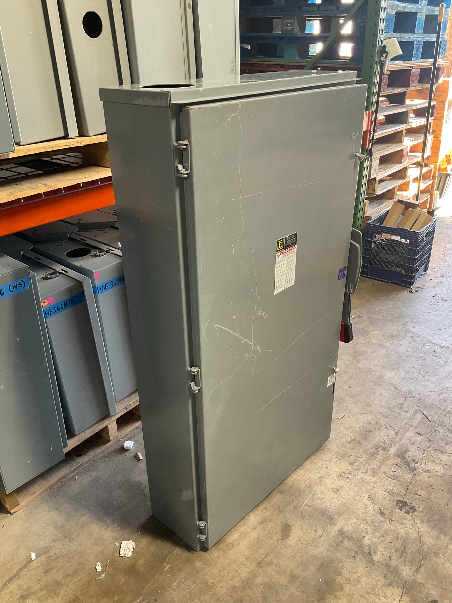 Used Square D H365NR Disconnect 400 Amp 600 Volt Fusible Outdoor 3R