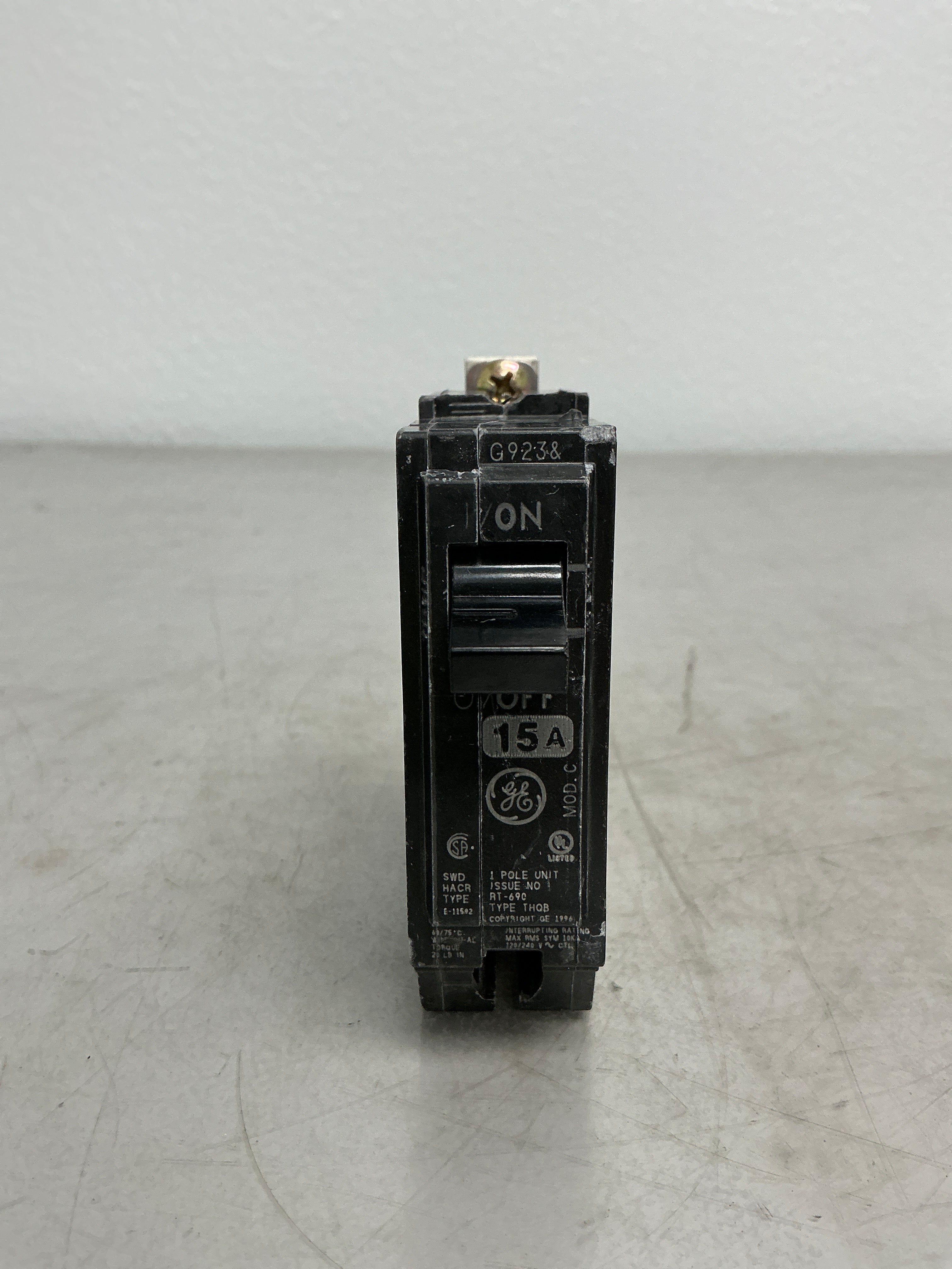 Used THQB1115 1 Pole, 15 Amps, 240 Volts