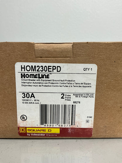New Square D HOM230EPD 2 Pole, 30 Amps, 240 Volts