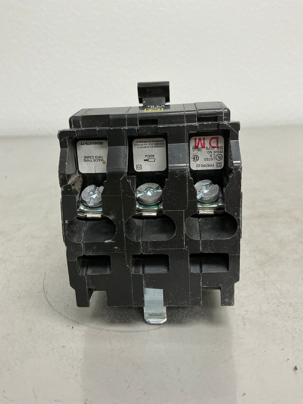 Used Square D QO315 3 Pole, 15 Amps, 240 Volts