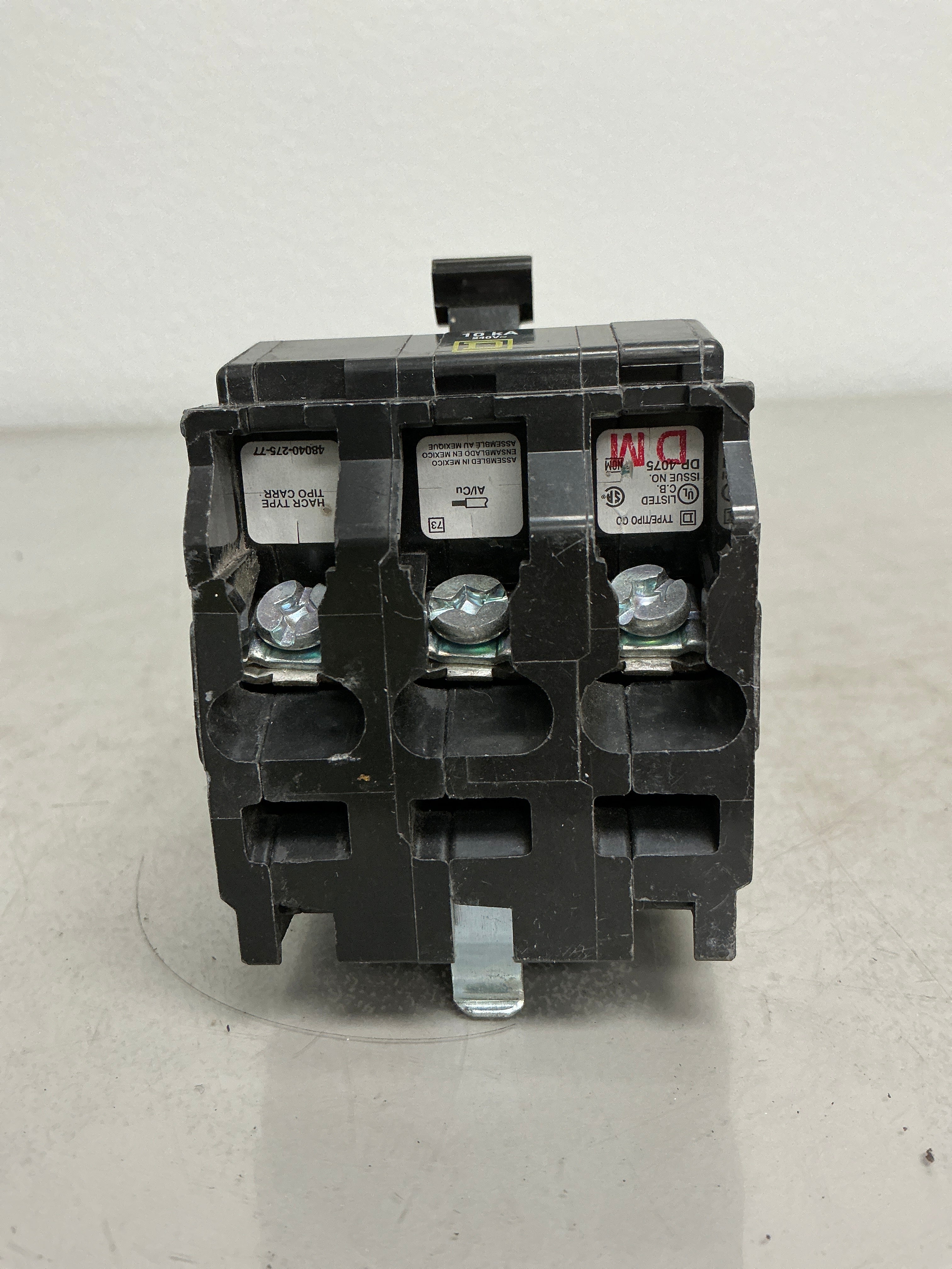Used Square D QO315 3 Pole, 15 Amps, 240 Volts