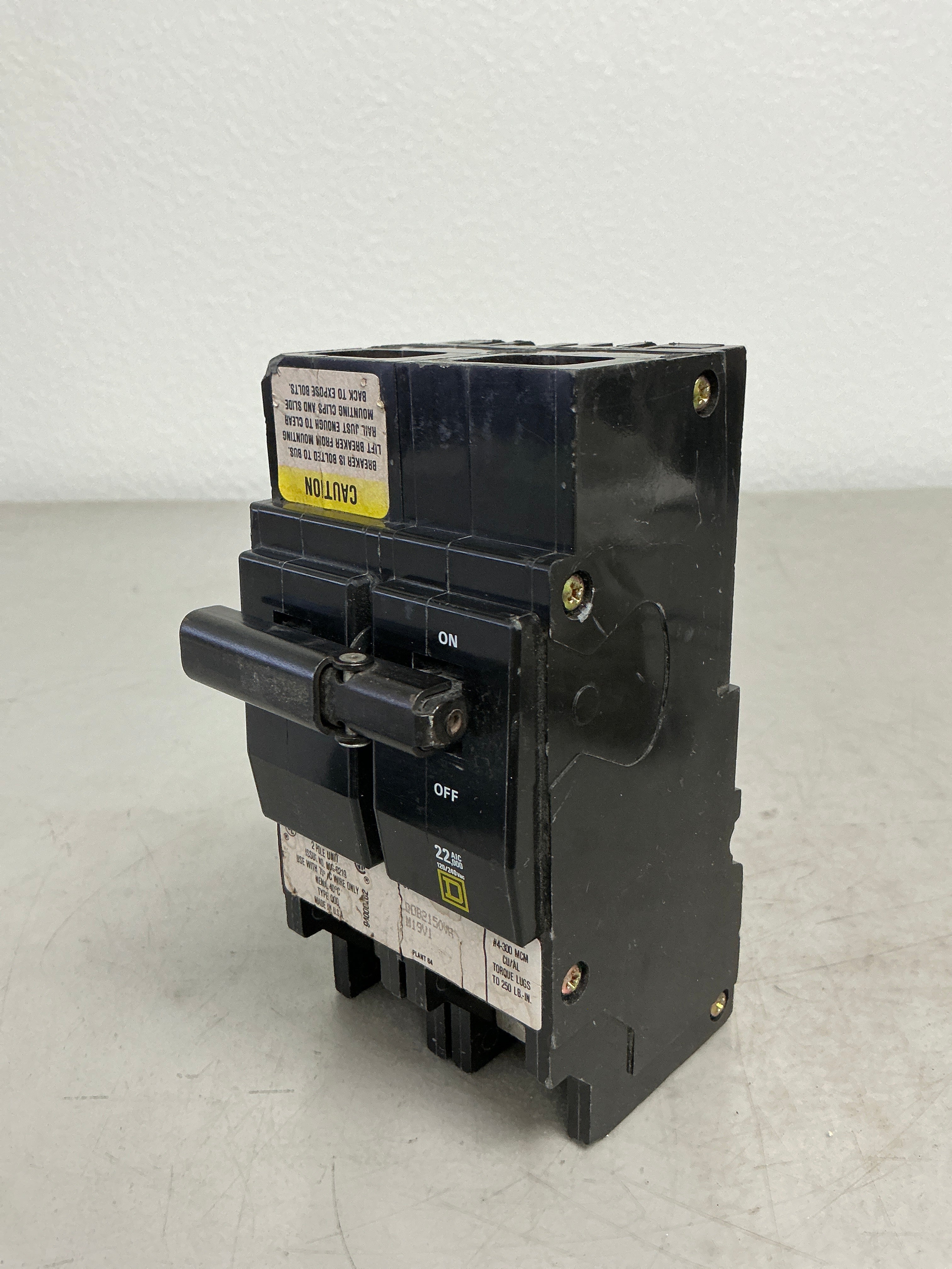 Used Square D QOB2150VH 2 Pole, 150 Amps, 240 Volts