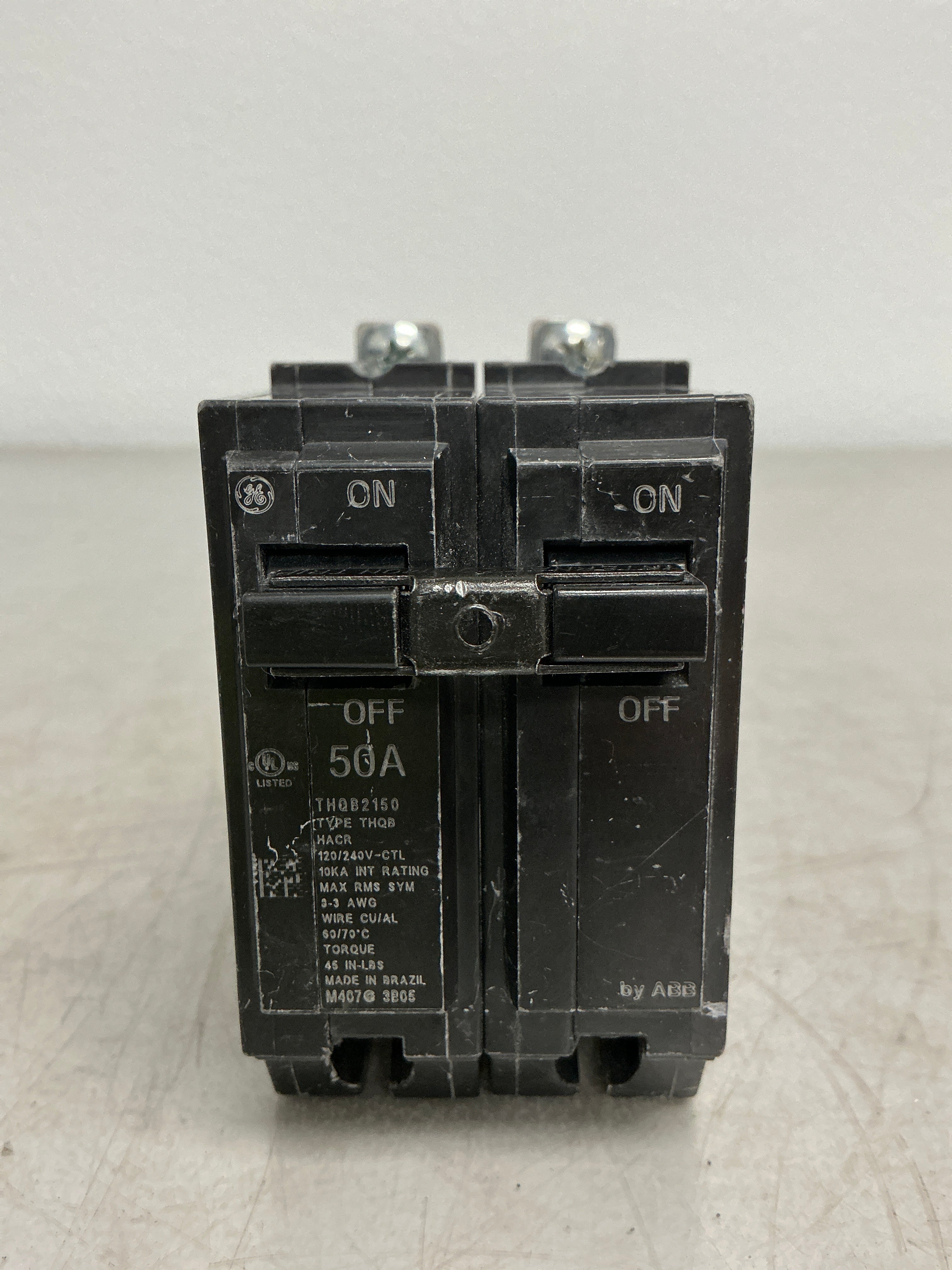 Used THQB2150 2 Pole, 50 Amps, 240 Volts