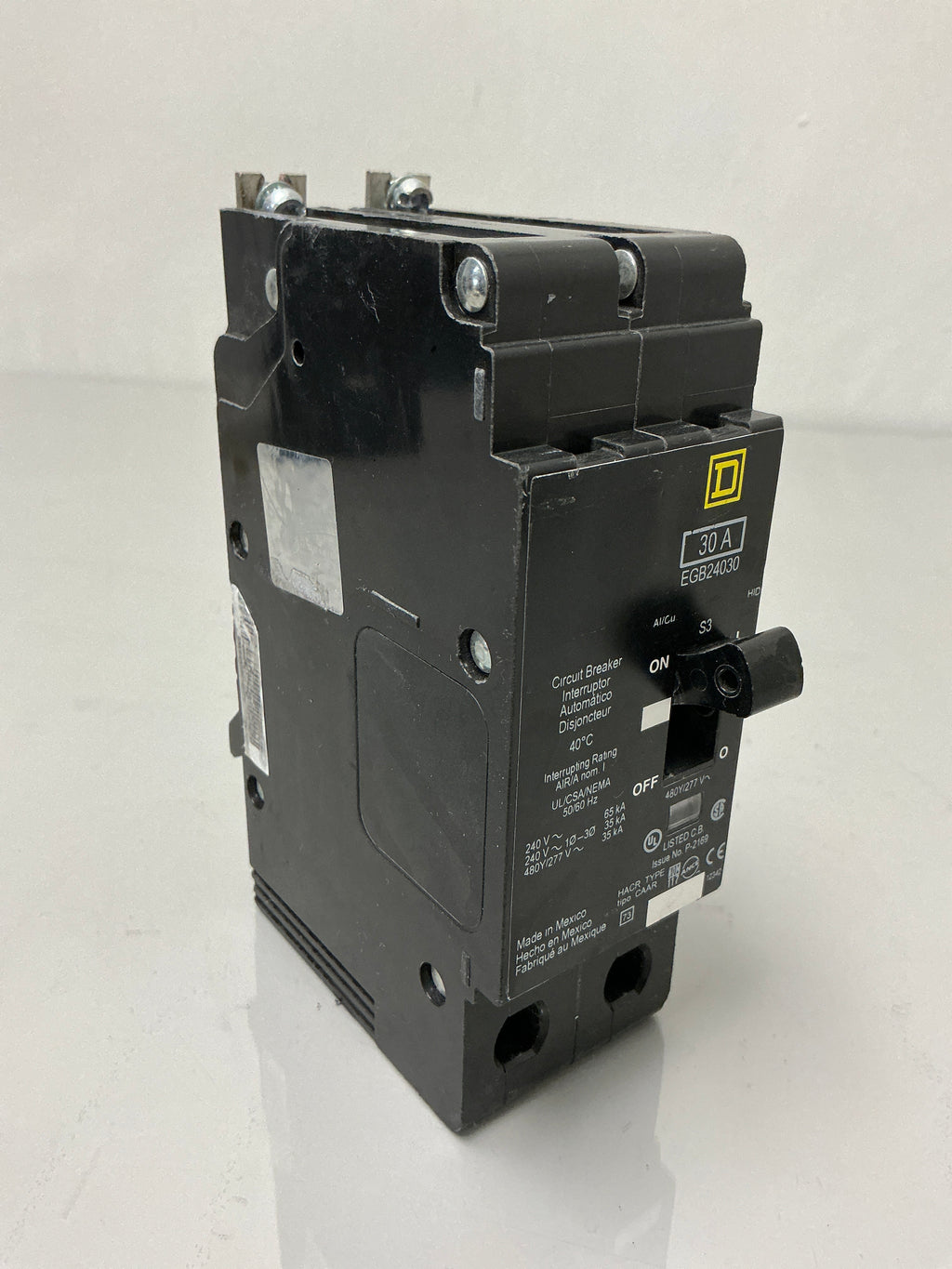 Used Square D EGB24030 2 Pole, 30 Amps, 480 Volts Circuit Breaker