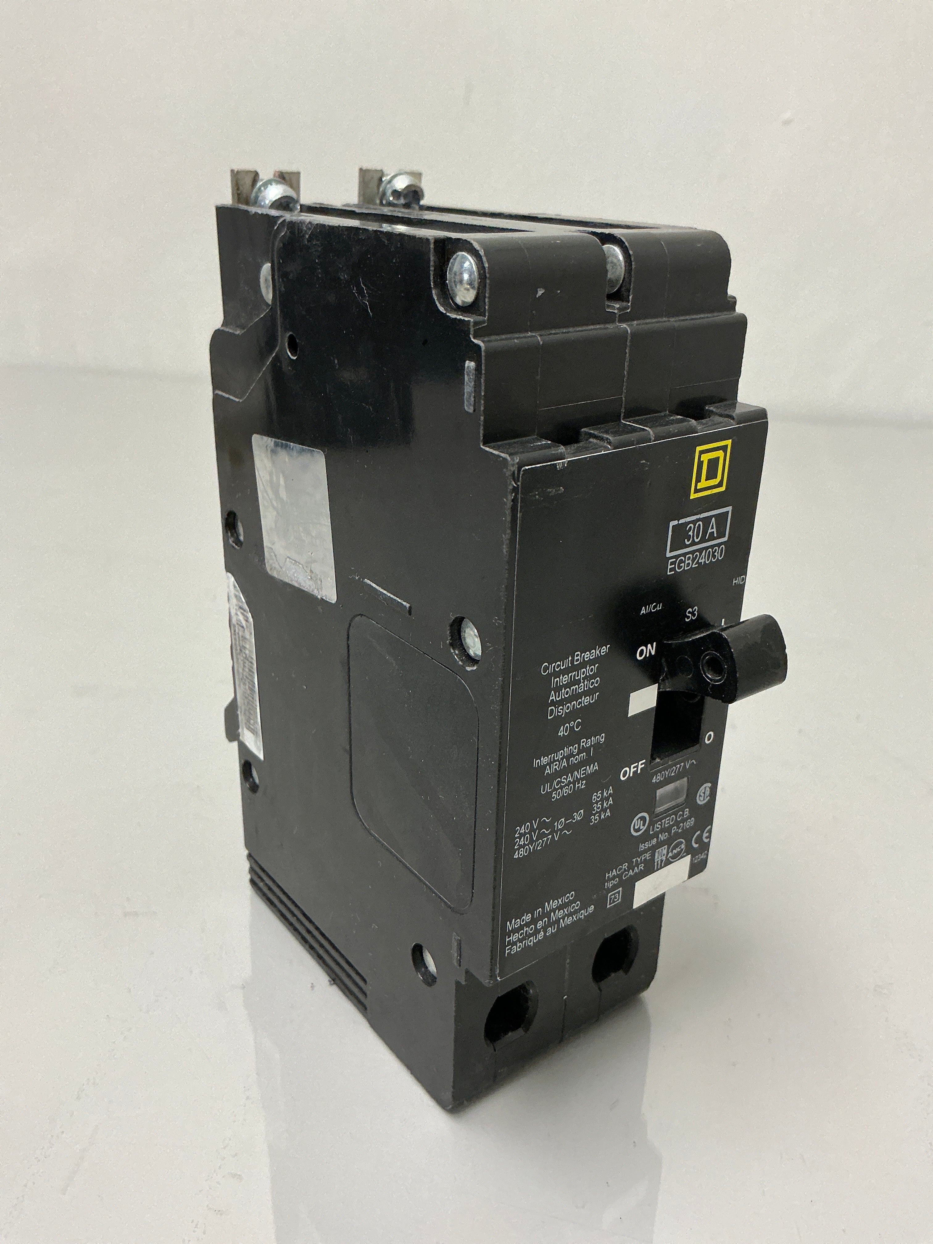Used Square D EGB24030 2 Pole, 30 Amps, 480 Volts Circuit Breaker