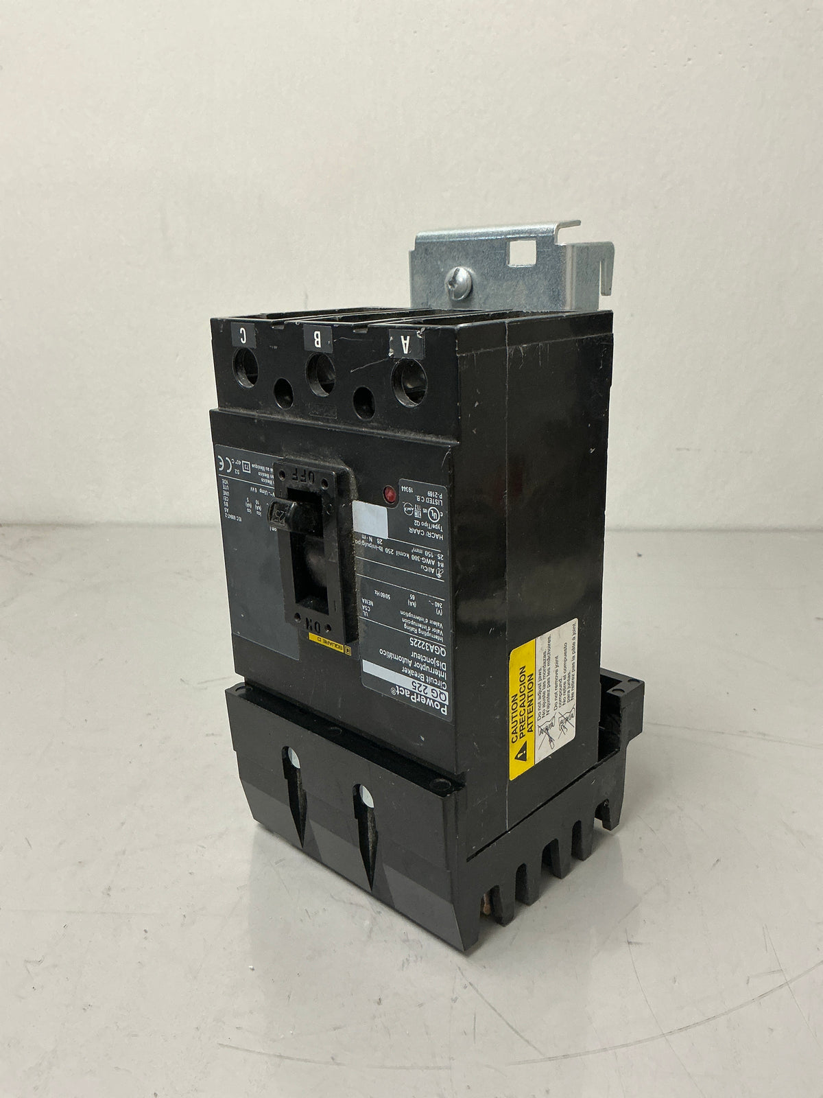 New Square D QGA32225 3 Pole, 225 Amps, 240 Volts Circuit Breaker