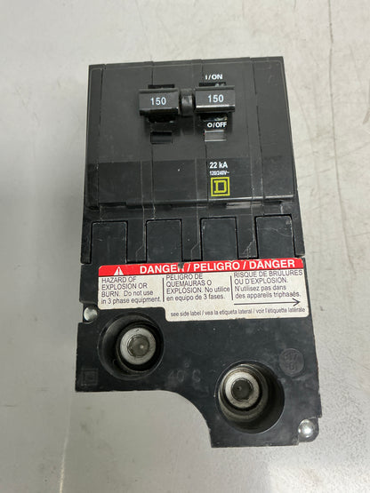 Used Square D QO2150VH 2 Pole, 150 Amps, 240 Volts