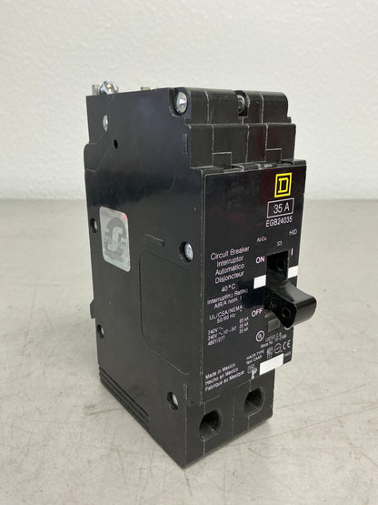 New Square D EGB24035 2 Pole, 35 Amps, 480 Volts