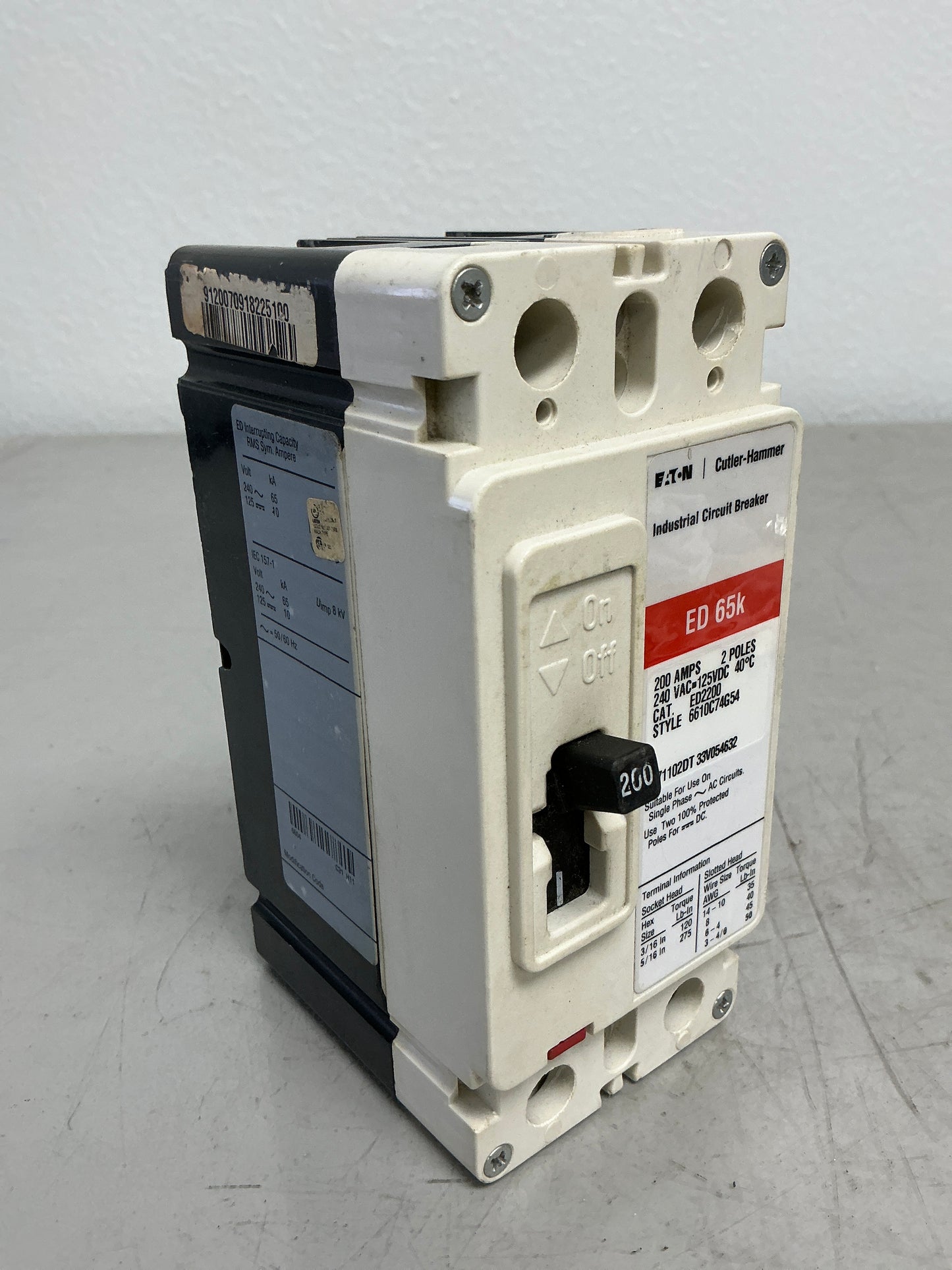 New Eaton ED2200 2 Poles, 200 Amps, 240 Volts