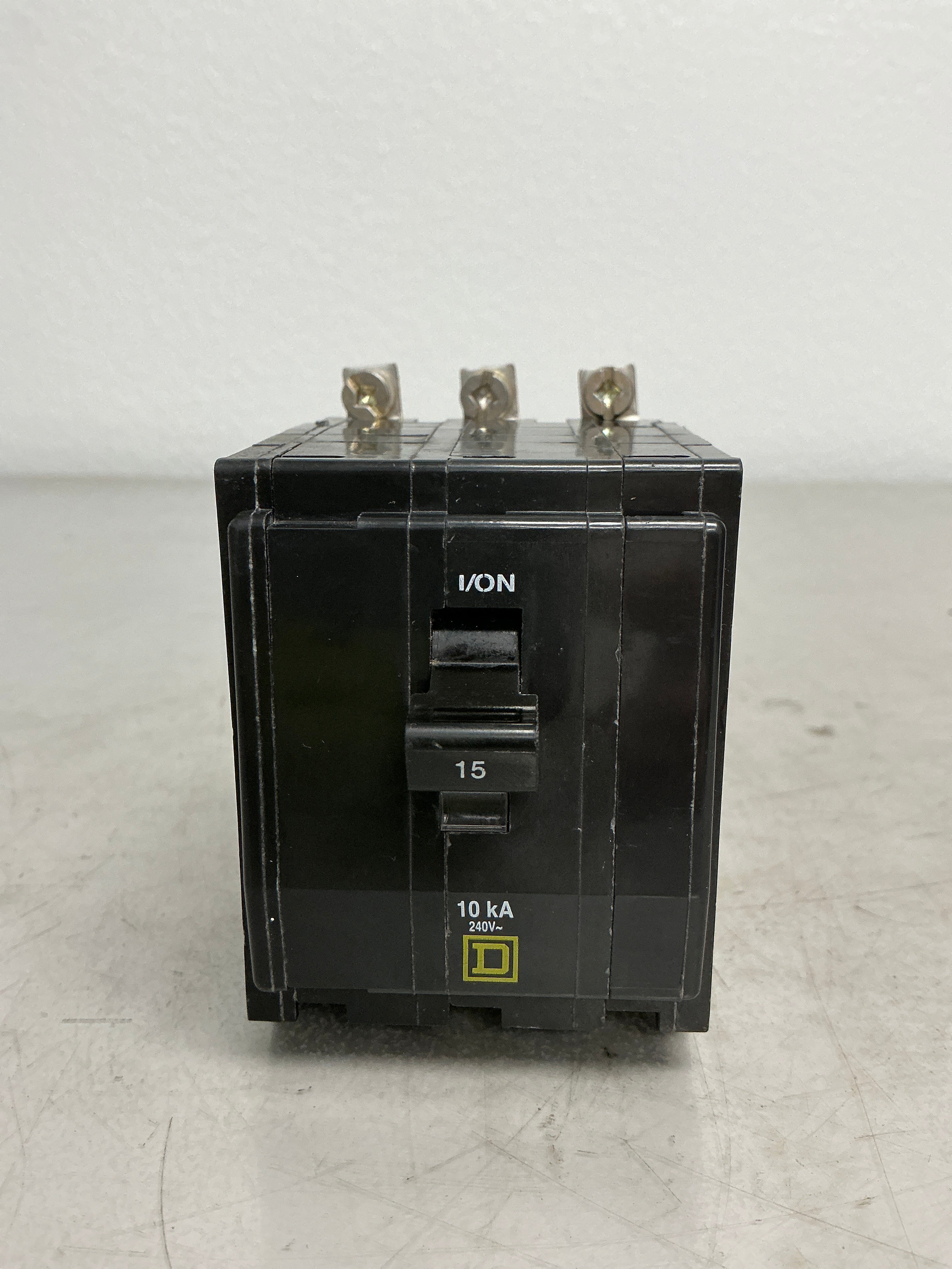Used Square D QOB315 3 Pole, 15 Amps, 240 Volts