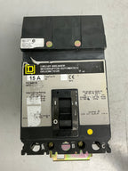 Used Square D FC34015 3 Pole, 15 Amps, 480 Volts Circuit Breaker