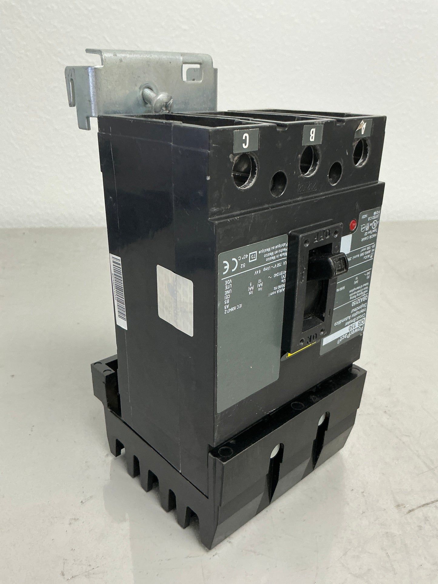 Used Square D QBA32150 3 Pole, 150 Amps, 240 Volts