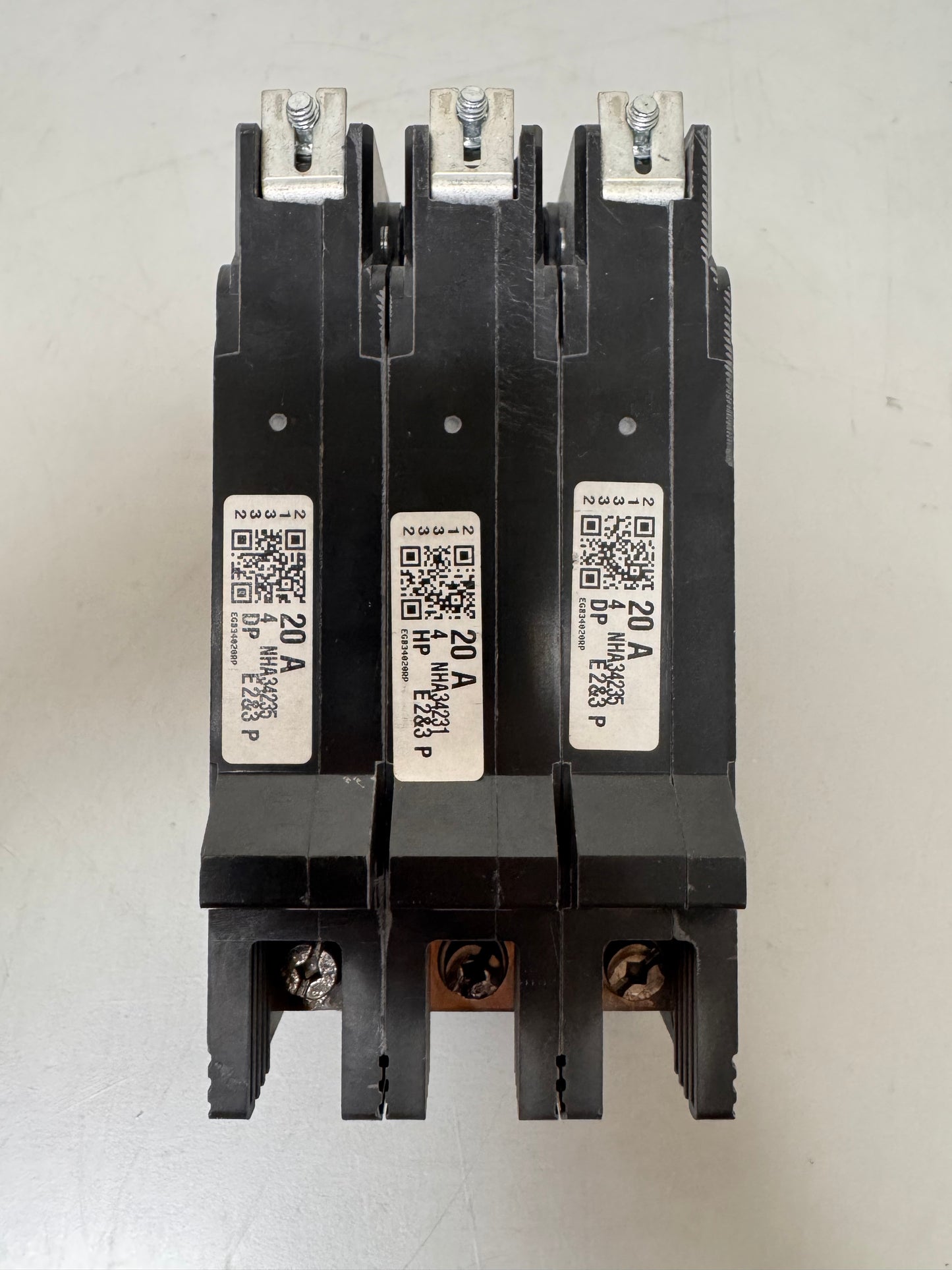 Used Square D EGB34020 20 Amp, 3 pole, 480 Volt Breaker