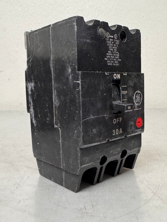Used General Electric TEY330 30 Amp, 3 Pole, 480 Volt Breaker