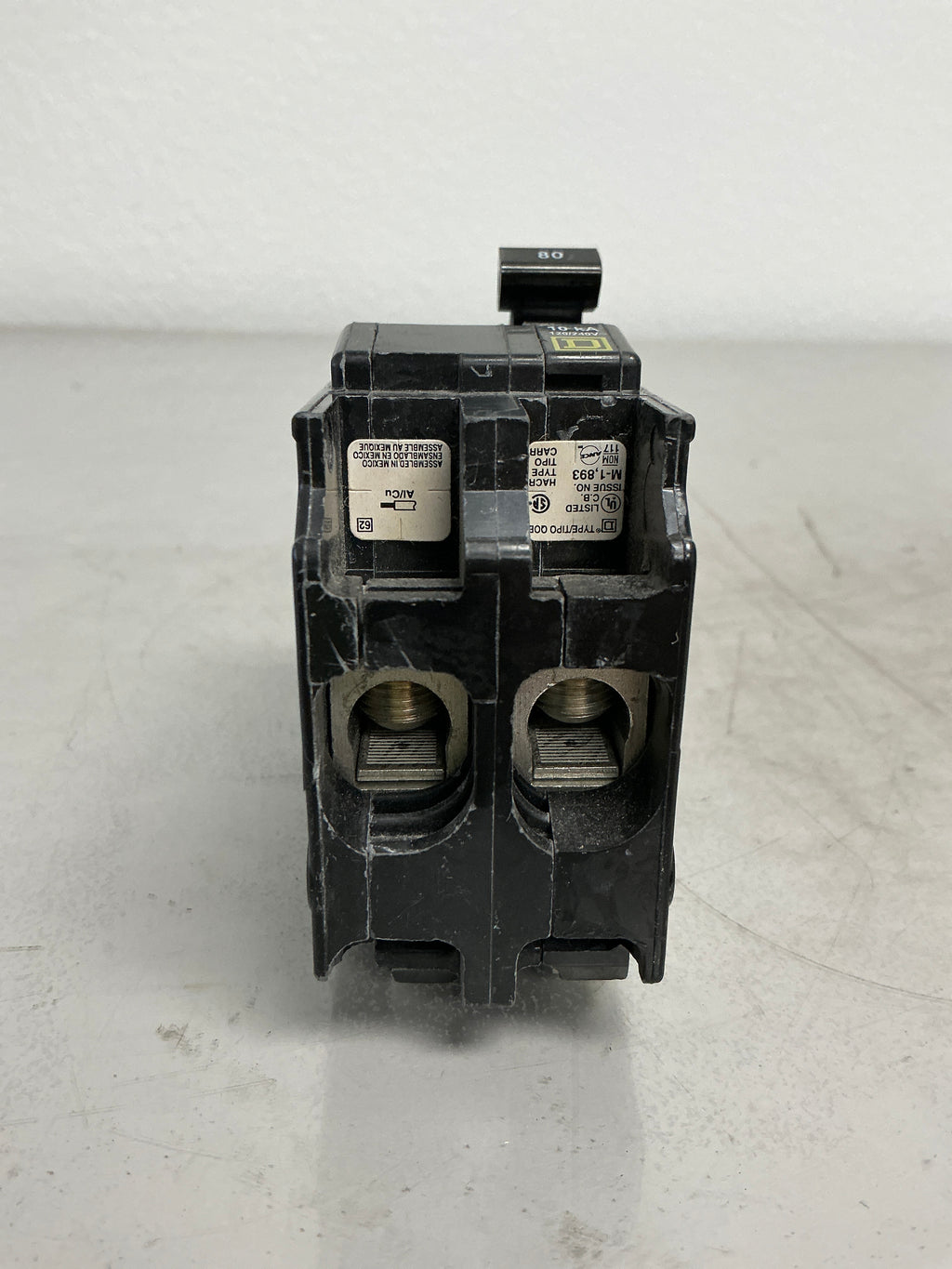 Used Square D QOB280 2 Pole, 80 Amps, 240 Volts