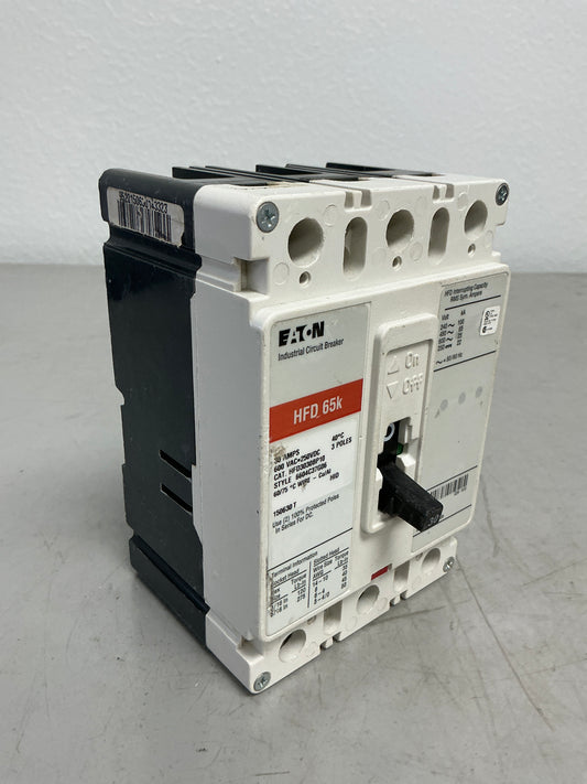 Used Eaton HFD3030BP10 3 Pole, 30 Amps, 600 Volts