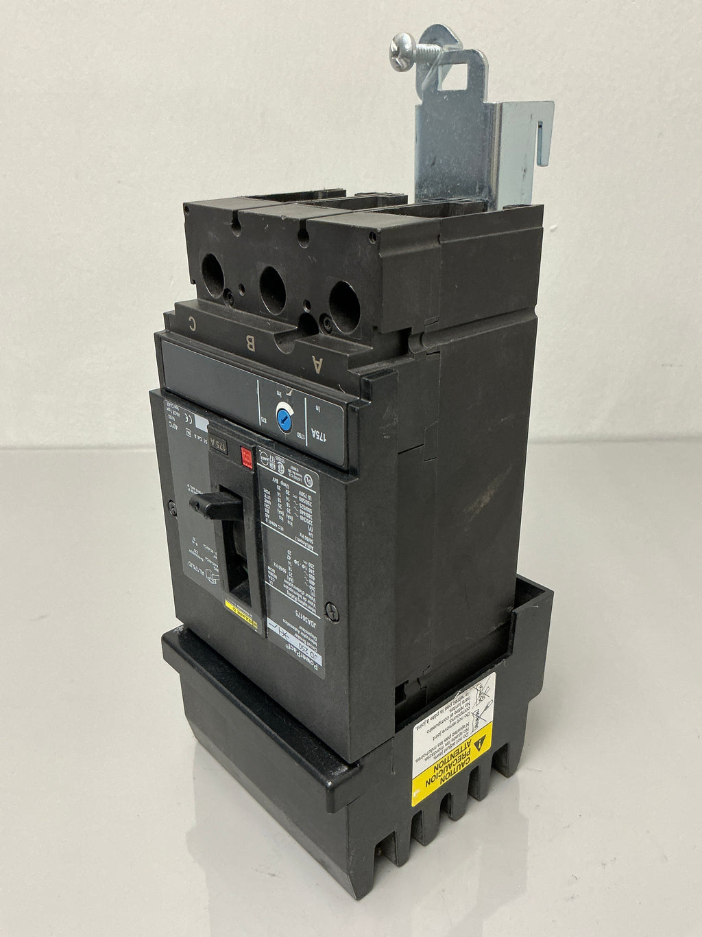 Used Square D JDA36175 3 Pole, 175 Amps, 600 Volts Circuit Breaker