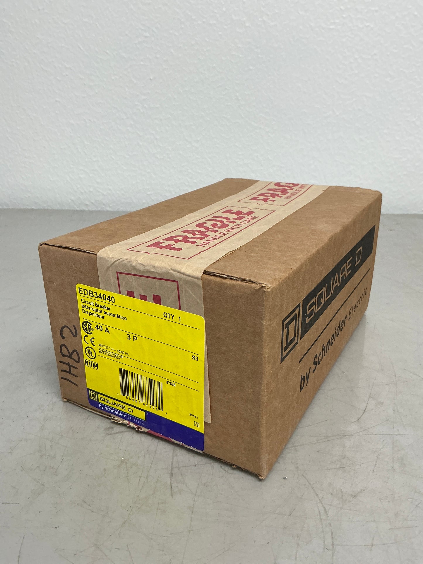 New Square D EDB34040 3 Pole, 40 Amps, 480 Volts