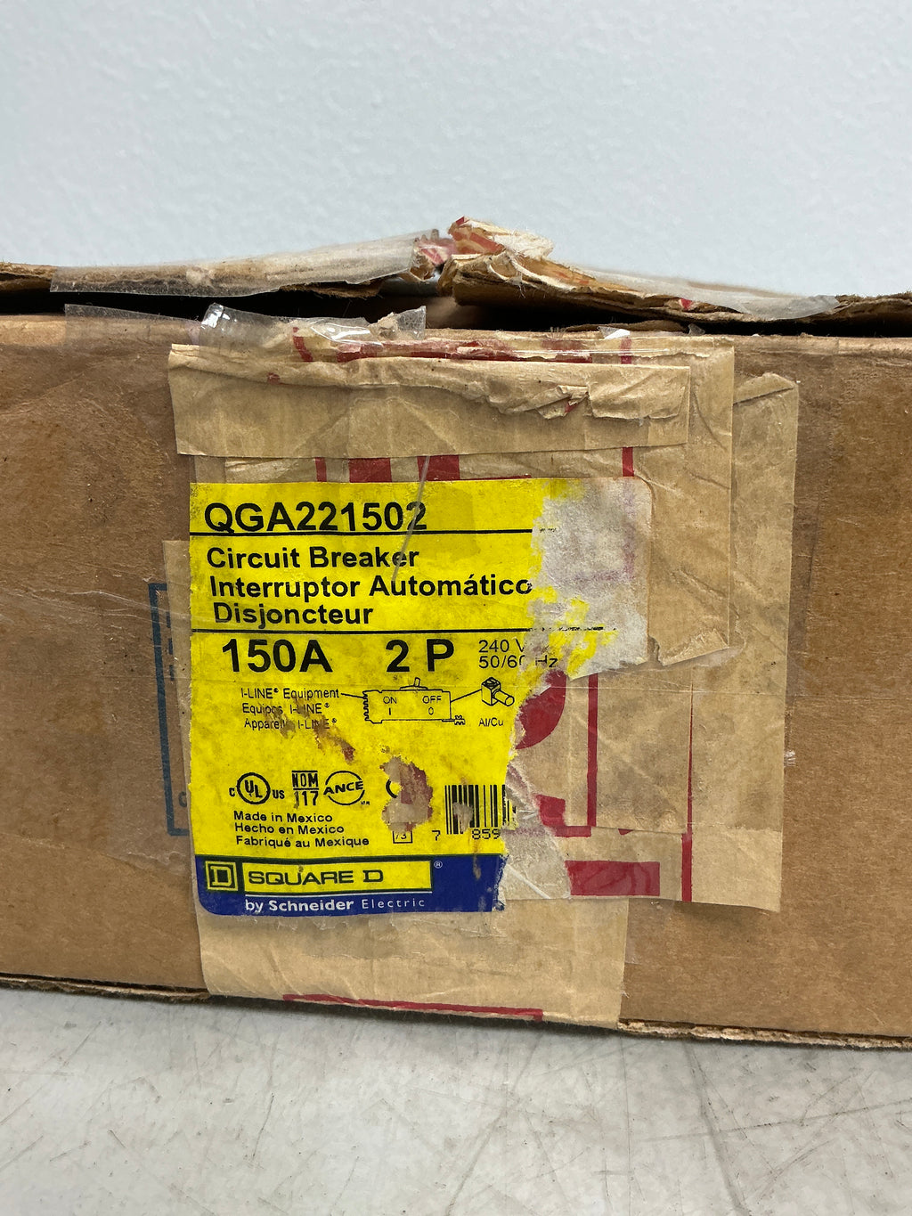New Square D QGA221502 2 Pole, 150 Amps, 240 Volts Circuit Breaker