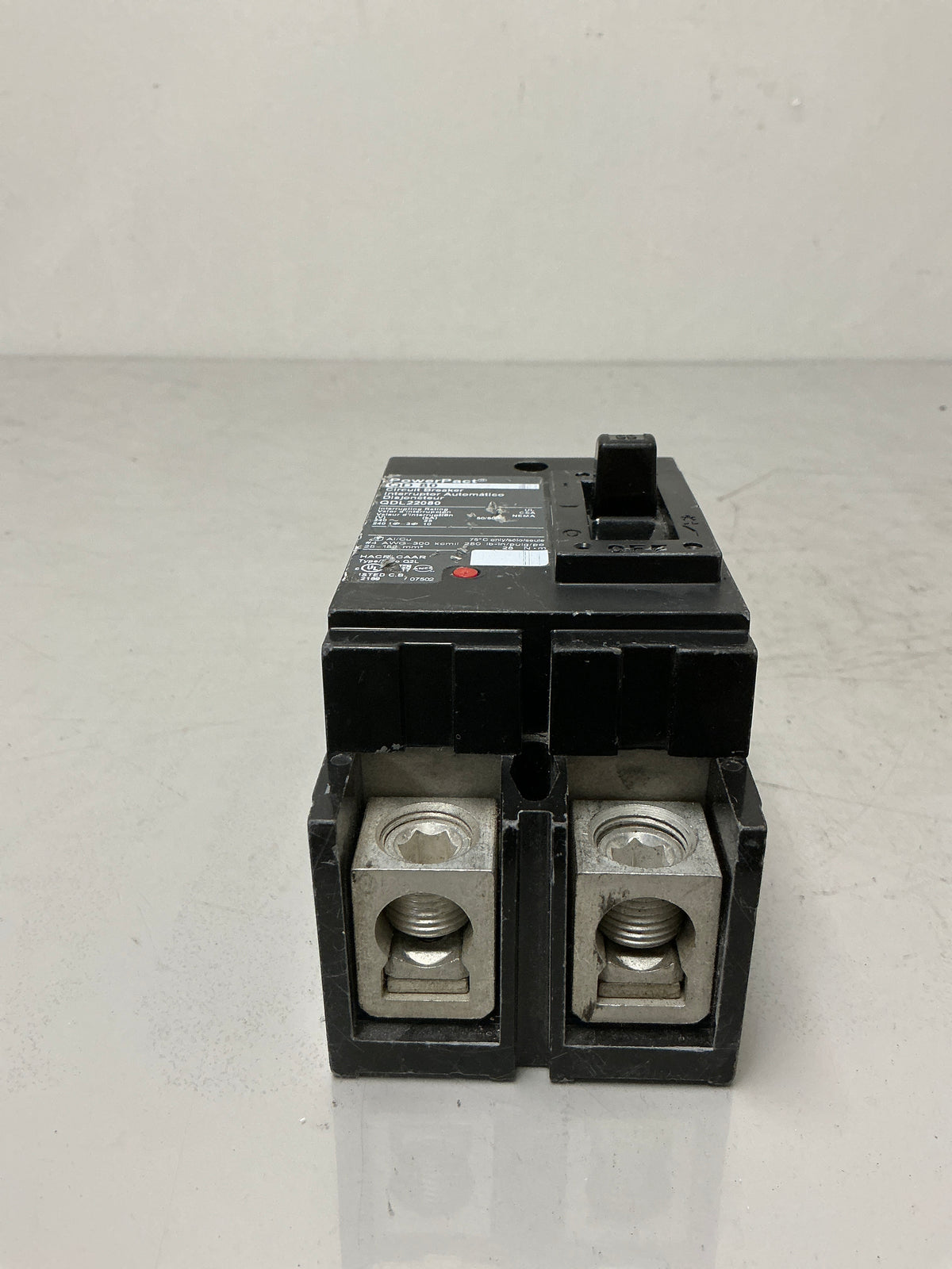 Used Square D QDL22080 2 Pole, 80 Amps, 240 Volts Circuit Breaker