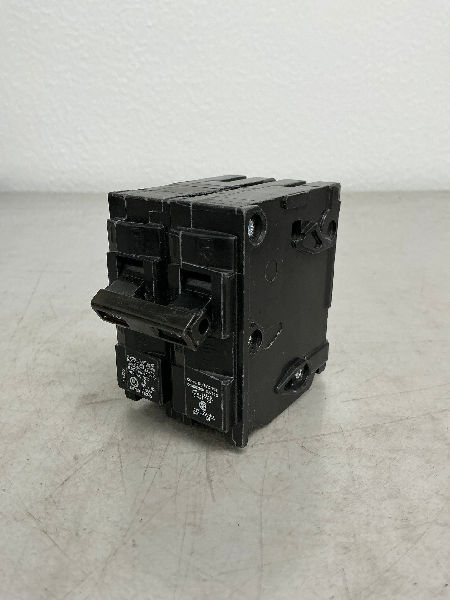 Used Siemens Q215 2 Pole, 15 Amps, 240 Volts