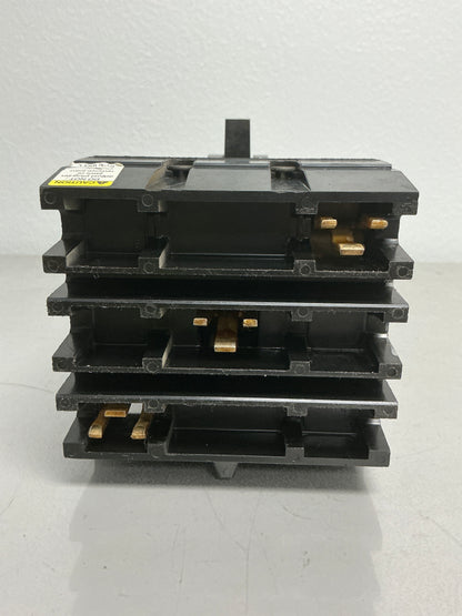 Used Square D FA34015 3 Pole, 15 Amps, 480 volts