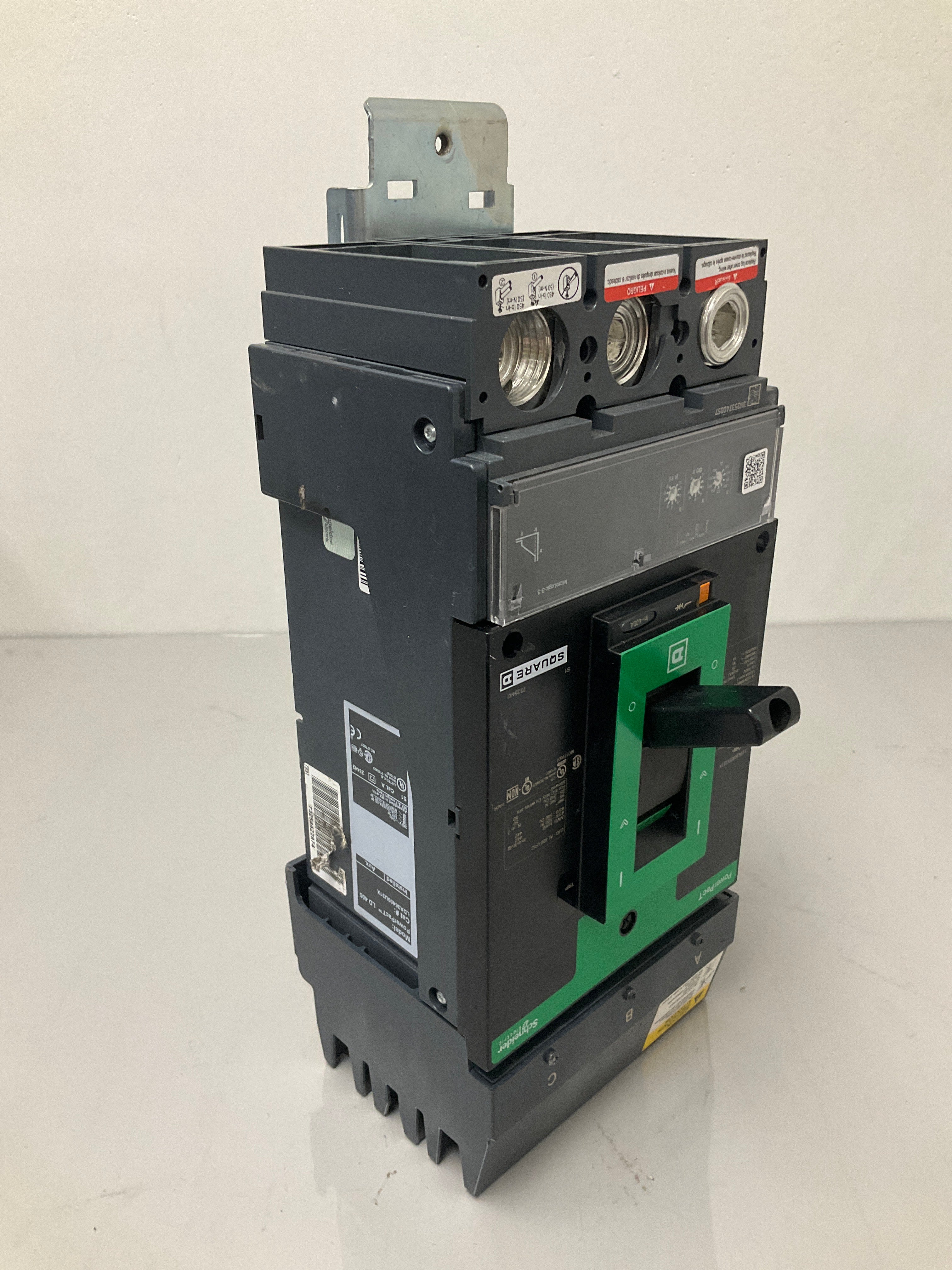 Used Square D LDA36400U31X 3 Pole, 400 Amps, 600 Volts Circuit Breaker