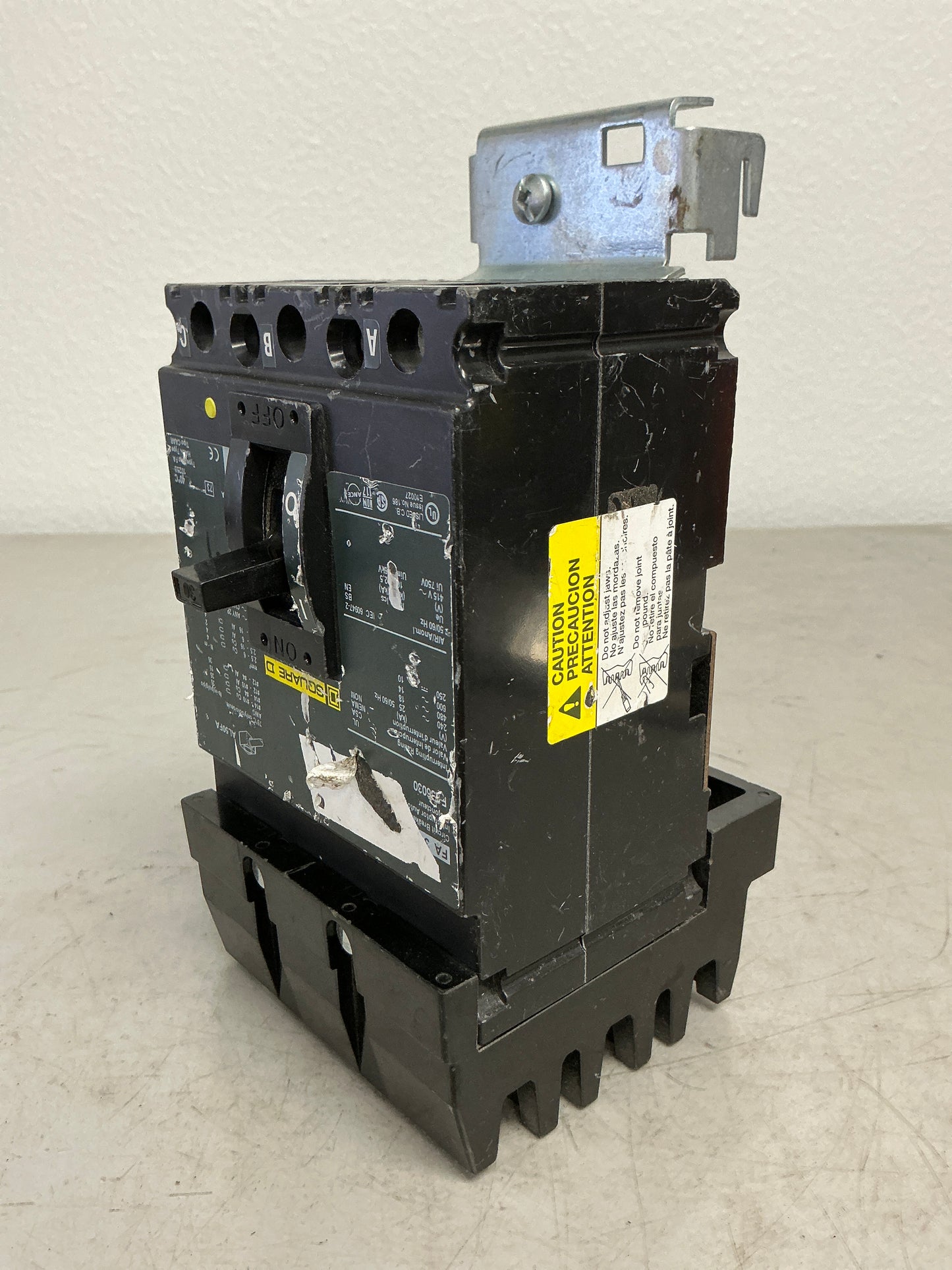 Used Square D FA36030 3 Pole, 30 Amps, 600 Volts