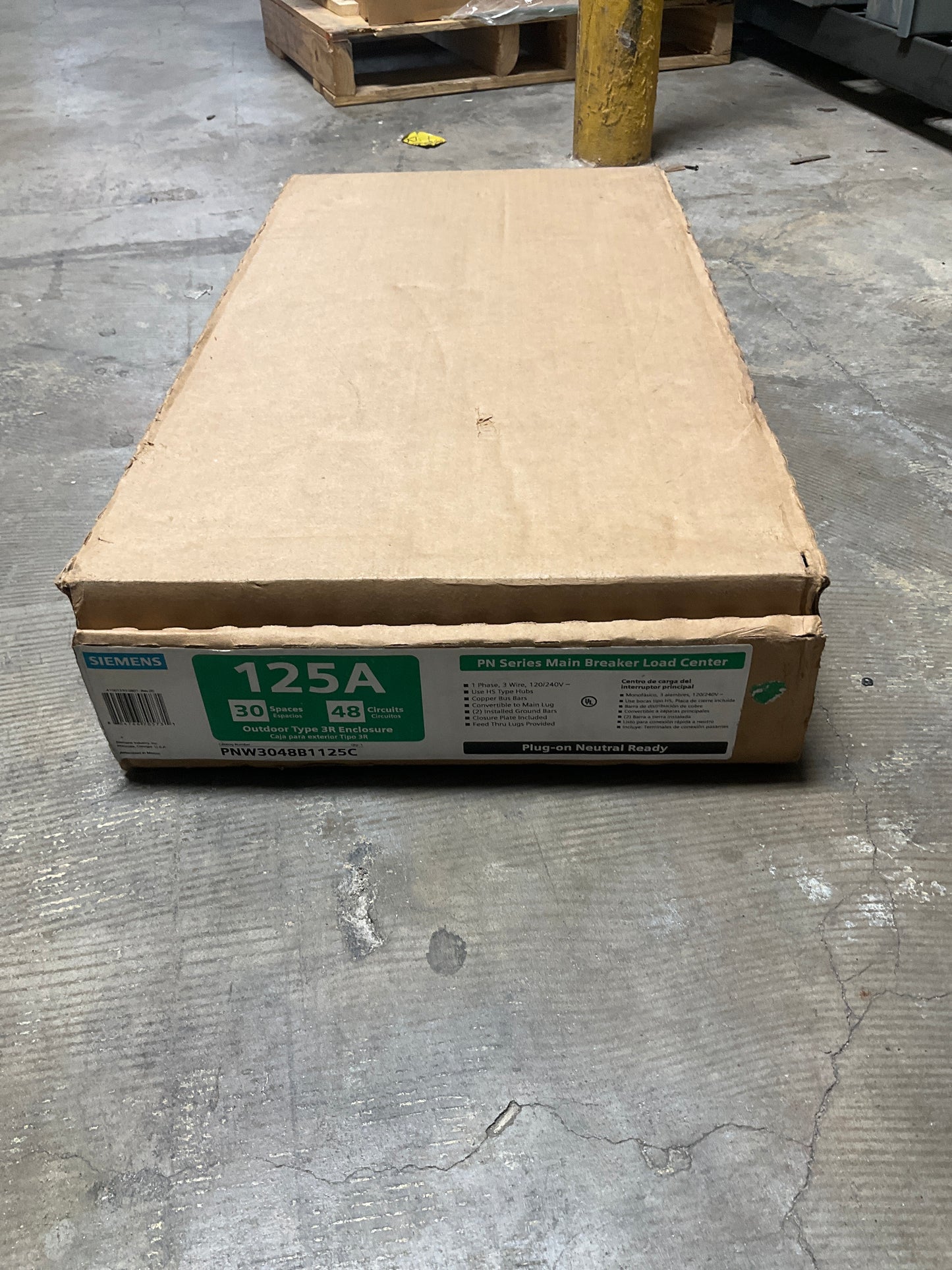 New Siemens PNW3048B1125C 30/48 Circuits 125 Amps Main Breaker