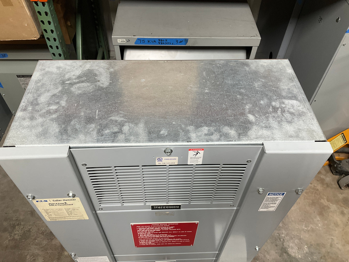 250 Main Distribution Panel PRL-4B 3 Phase 4 Wire 480/277 Volt Nema 1 Indoor